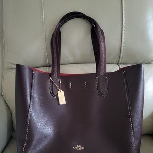 Coach Derby tote Oxblood